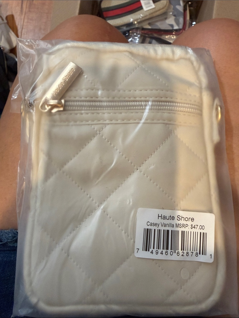 NWT Haute Shore Casey Vanilla Cellphone Crossbody Bag